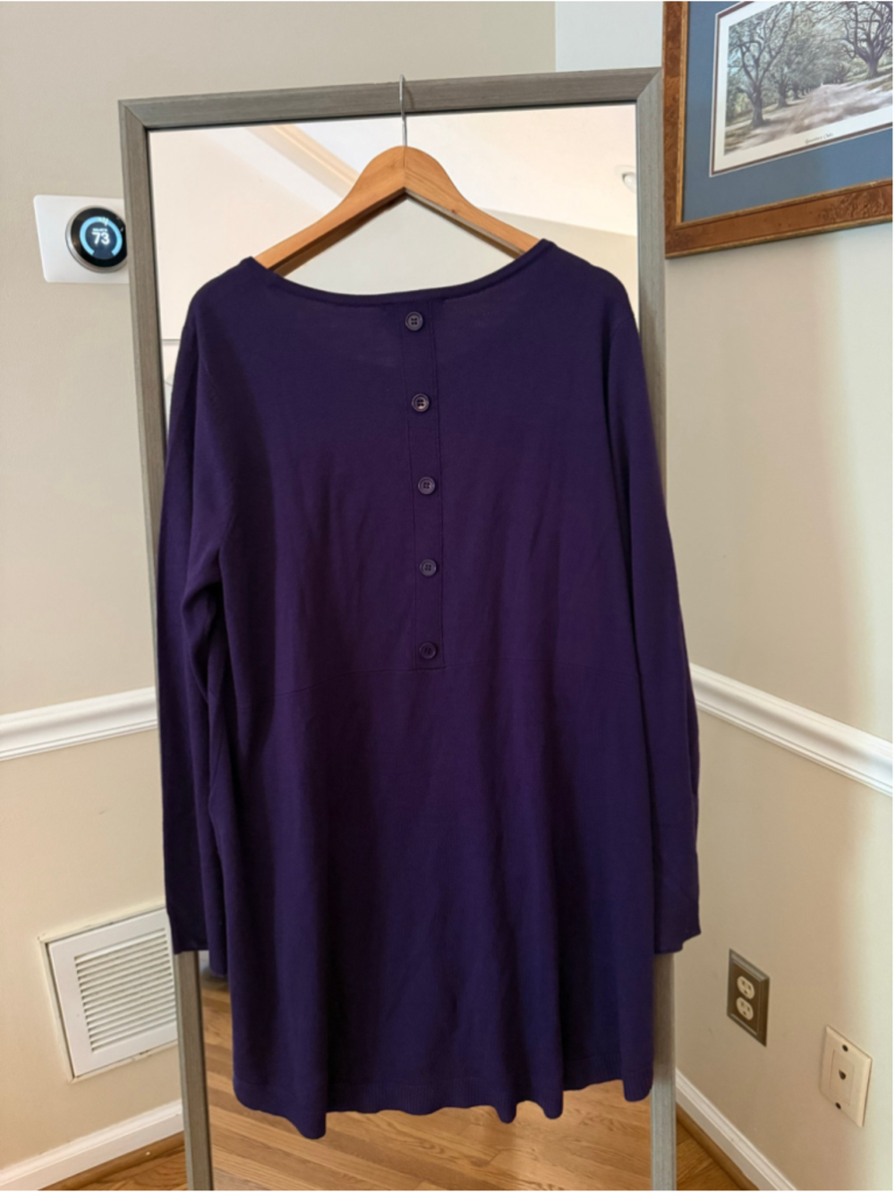 Women's New York & Company Purple Crew Neck Sweater, Size XXL - Picture 5 of 5